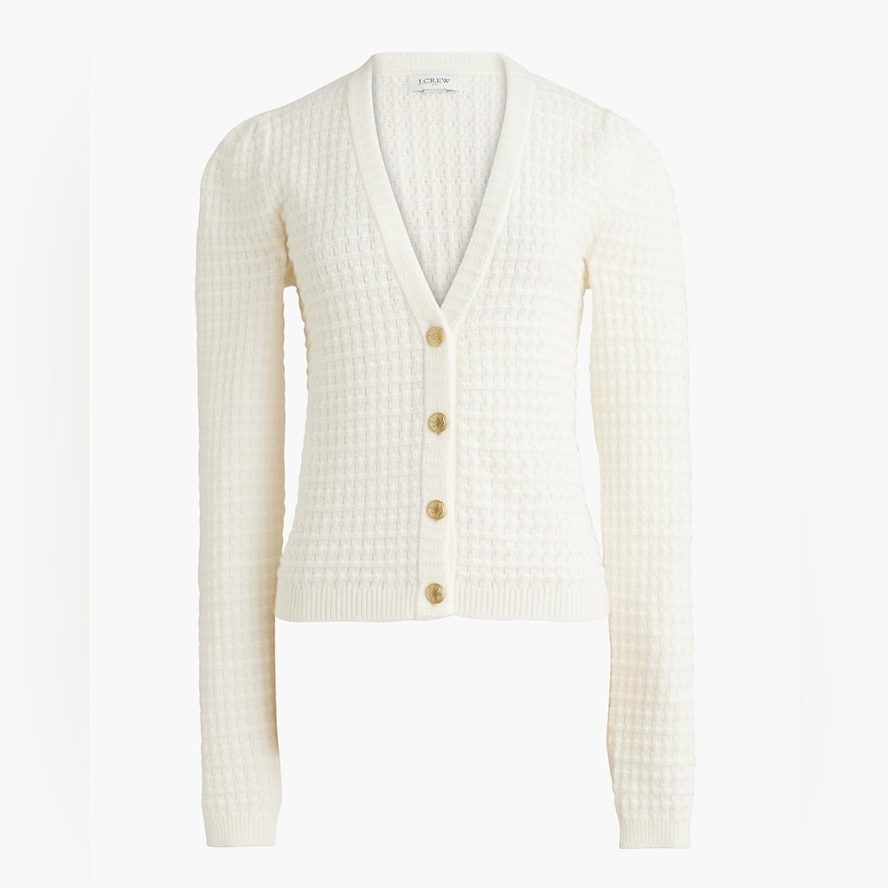 J. Crew Textured cardigan sweater Size S